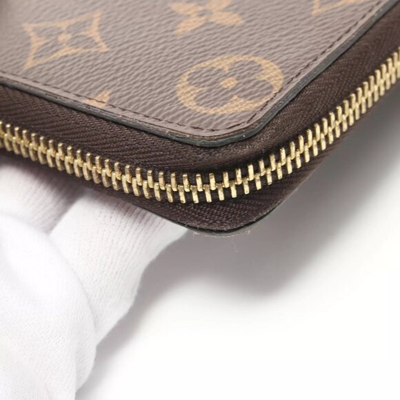 LOUIS VUITTON Portefeuille Clemence Around long wallet M60742 Monogram Fuschia - Picture 8 of 9